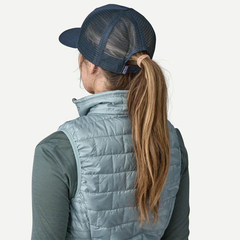 Cappellino Patagonia P-6 Logo Trucker - Blu