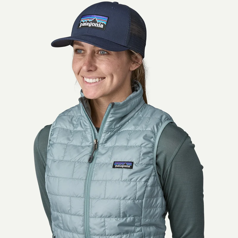 Cappellino Patagonia P-6 Logo Trucker - Blu