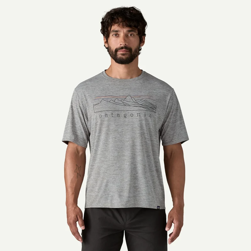 T-Shirt Patagonia Cap Cool Daily Graphic - Grigio scuro