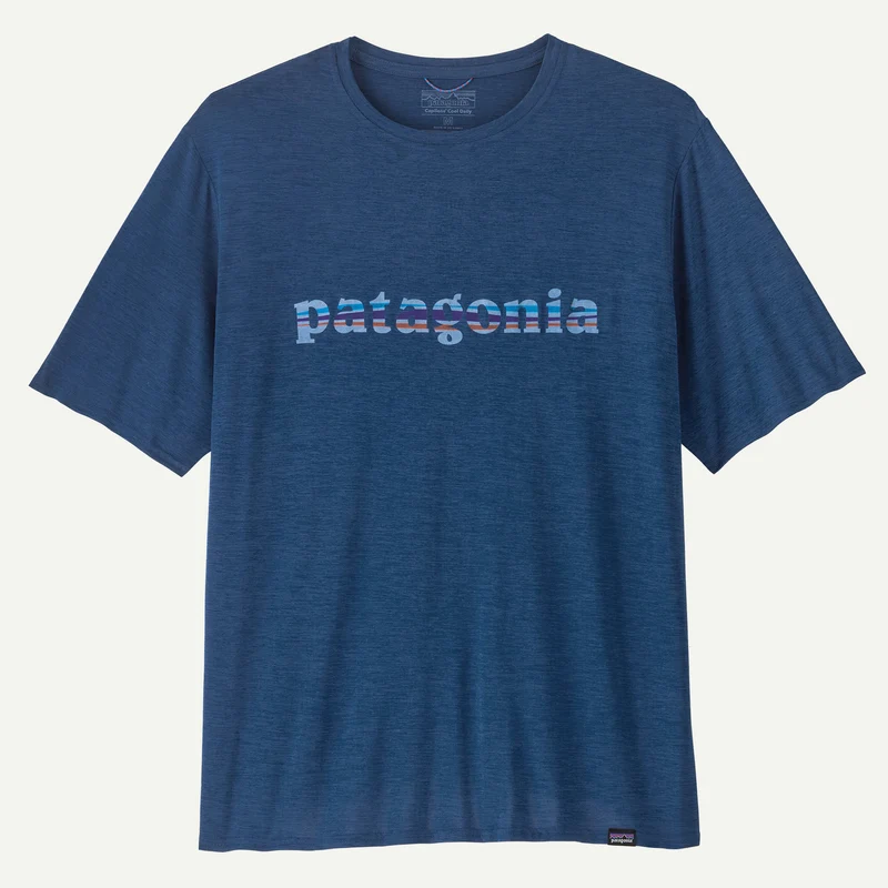 T-Shirt Patagonia Cap Cool Daily Graphic - Blu