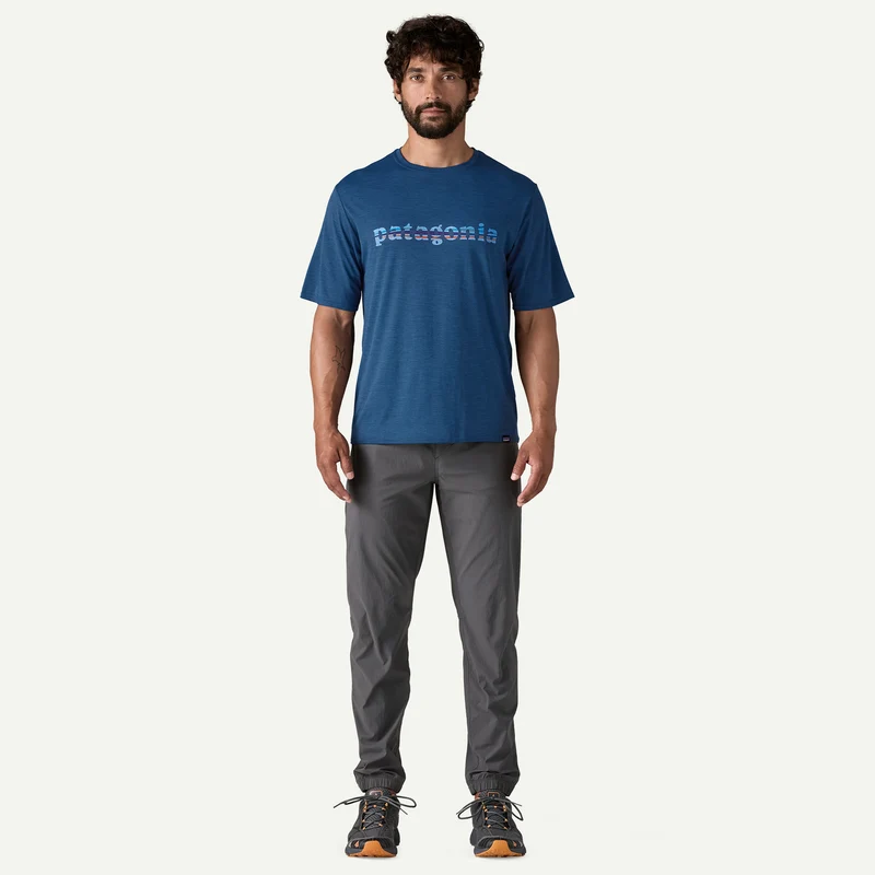 T-Shirt Patagonia Cap Cool Daily Graphic - Blu