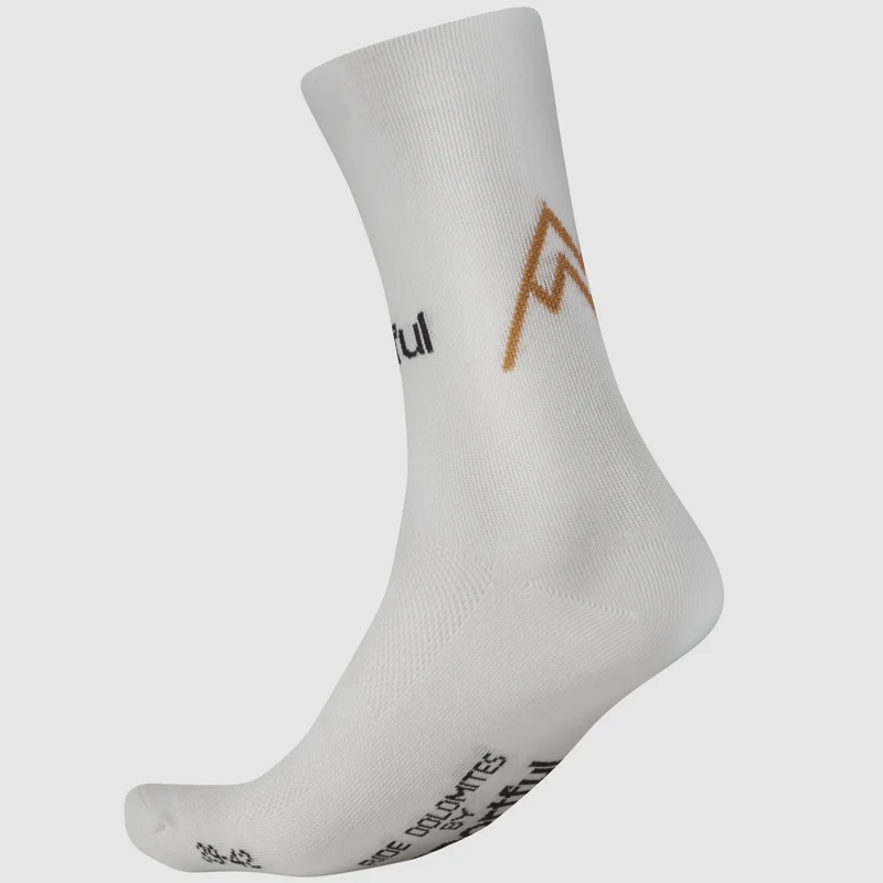 Calze Sportful Ride Dolomites The Peaks - Bianco