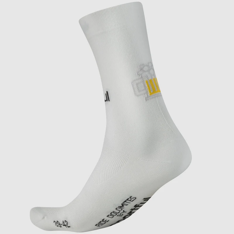 Calze Sportful Ride Dolomites The Beers - Bianco