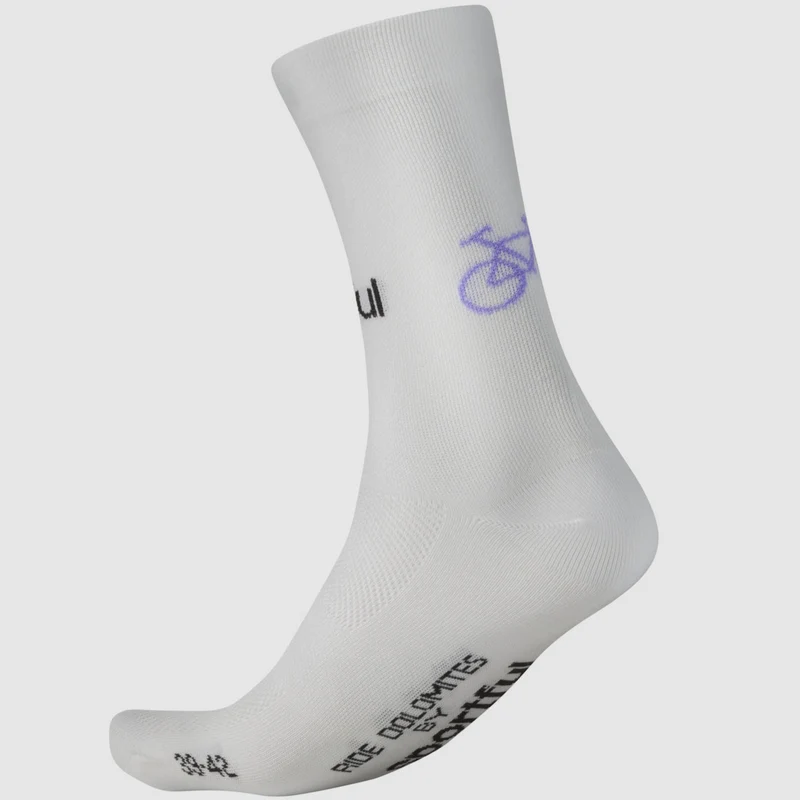 Calze Sportful Ride Dolomites The Bikes - Bianco