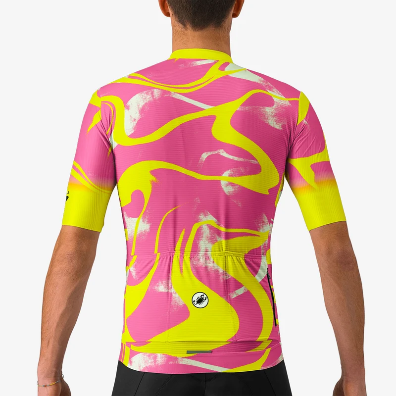 Maglia Castelli Espresso SOG Ltd - Rosa giallo
