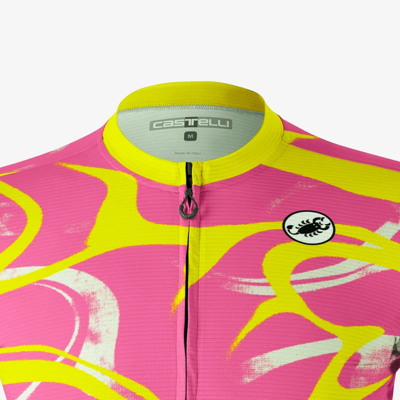 Maglia Castelli Espresso SOG Ltd - Rosa giallo