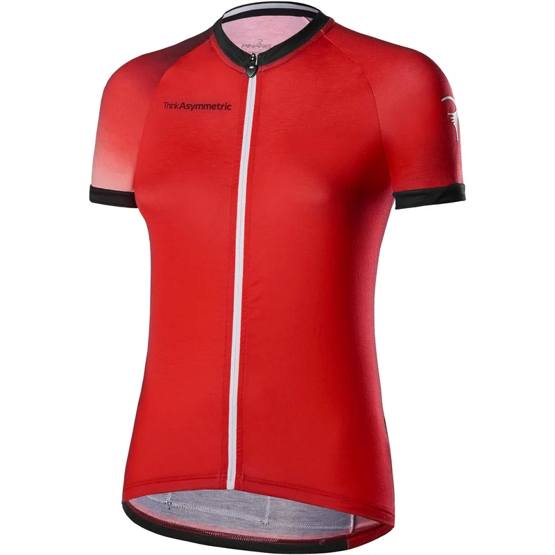 Maglia Donna Pinarello Fusion Think Asymmetric - Rosso