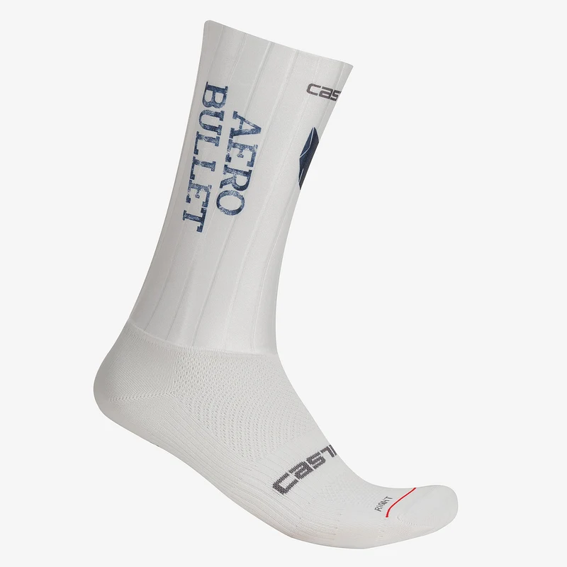 Calze Castelli Fast Feet Aero Bullet - Bianco
