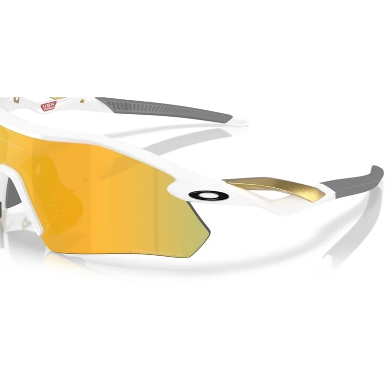 Occhiali Oakley Radar Plate - Polished White Prizm 24k Polarized