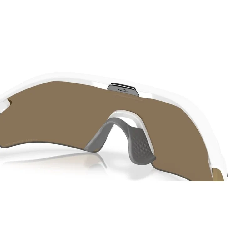 Occhiali Oakley Radar Plate - Polished White Prizm 24k Polarized