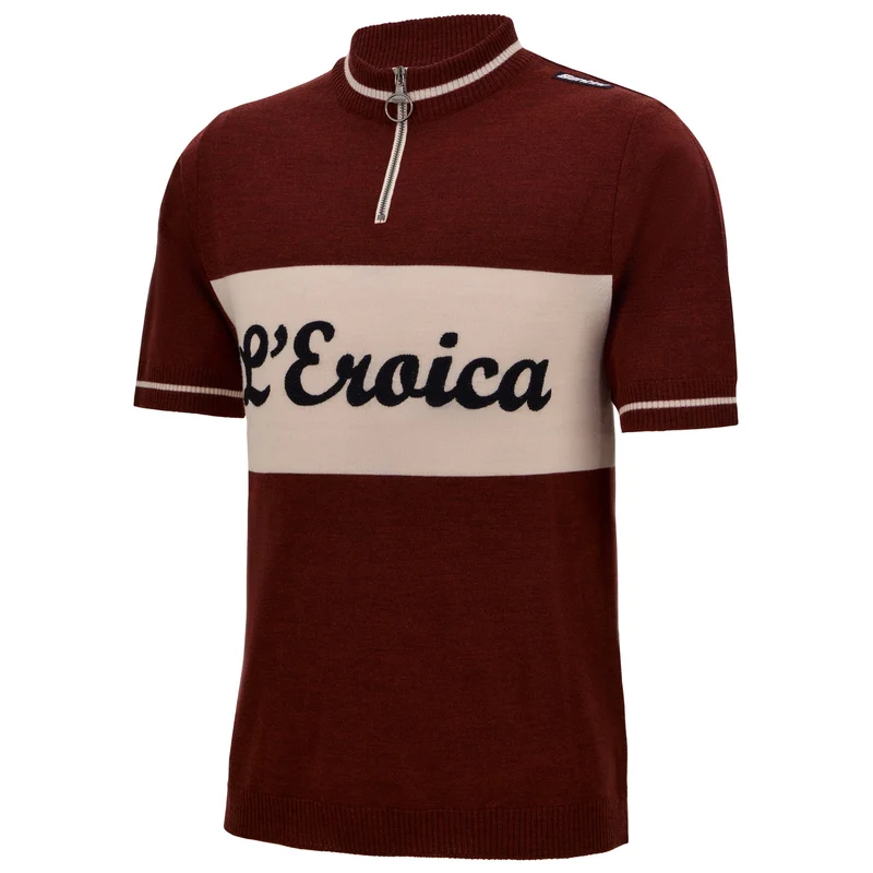Maglia in lana Santini Eroica Vino