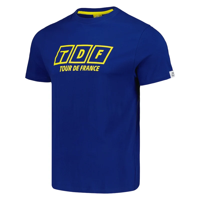T-Shirt Tour de France Slogan - Blu