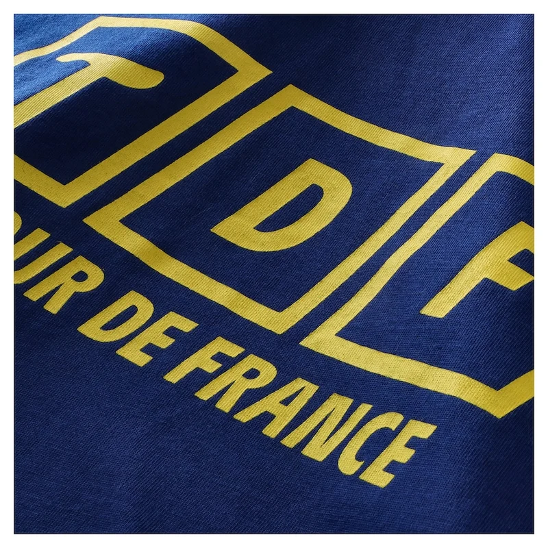 T-Shirt Tour de France Slogan - Blu