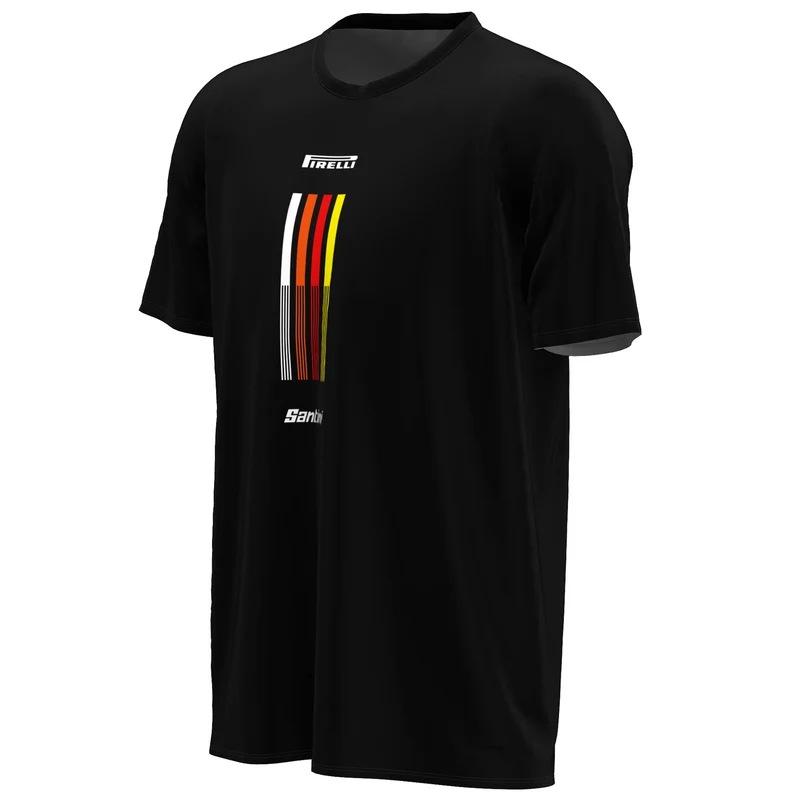 T-Shirt Santini x PIRELLI Tape - Nero