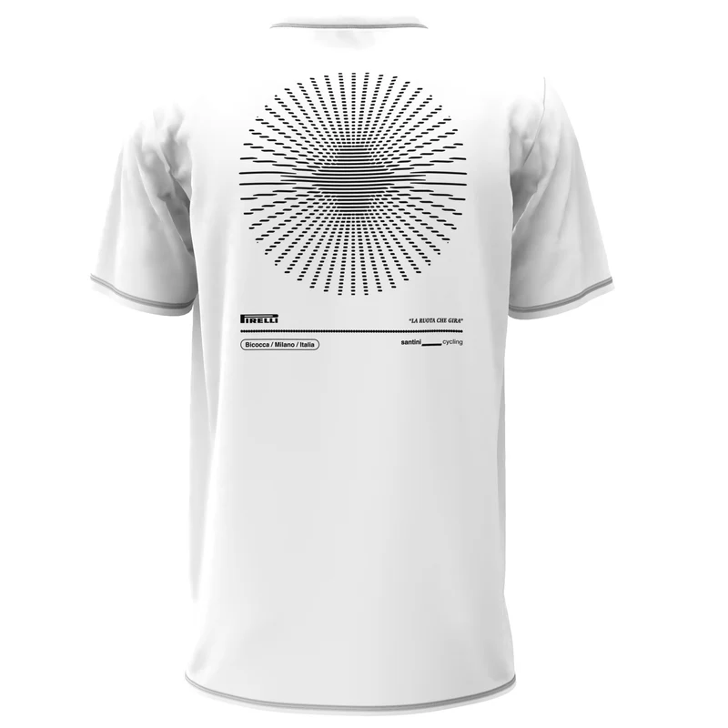 T-Shirt Santini x PIRELLI Ruota - Bianco