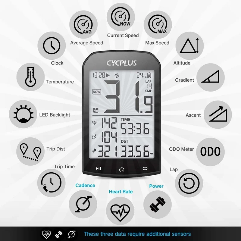 Gps Bike Computer Cycplus M1