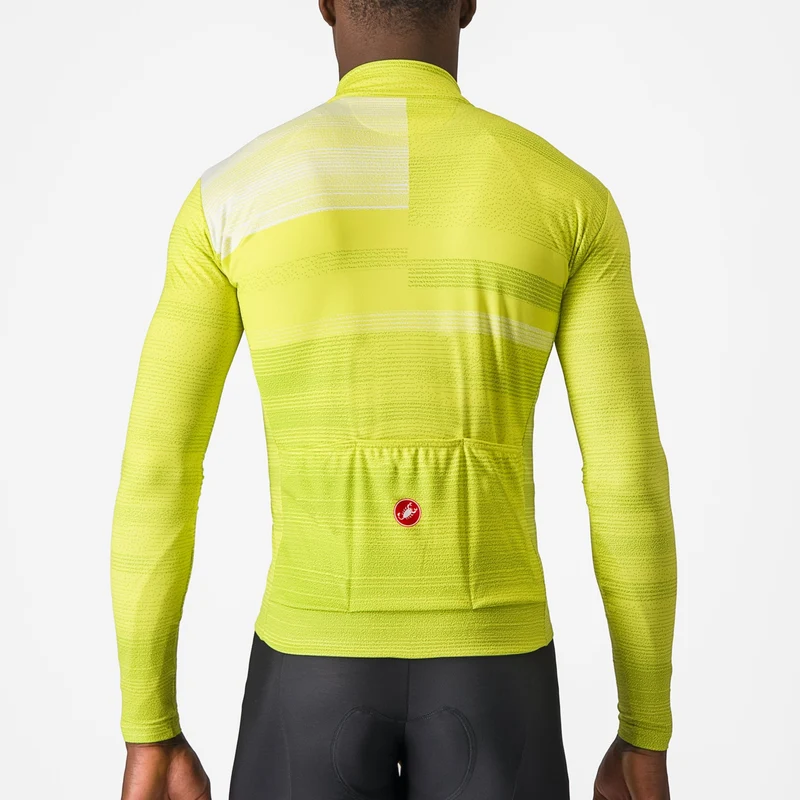 Maglia maniche lunghe Castelli Collapse - Giallo