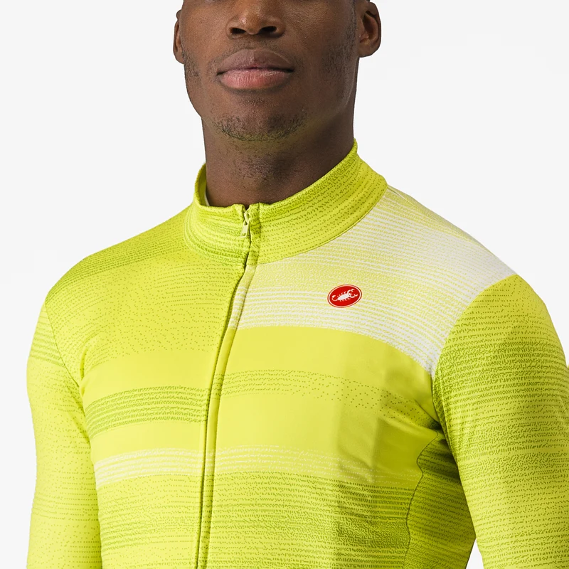 Maglia maniche lunghe Castelli Collapse - Giallo