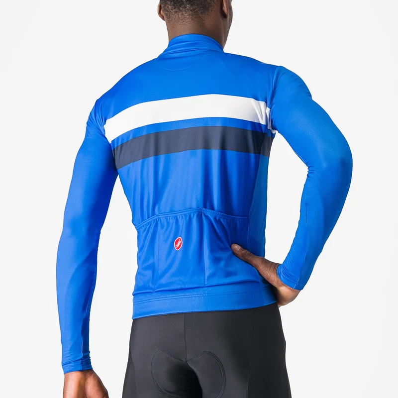 Maglia maniche lunghe Castelli Lineare - Blu