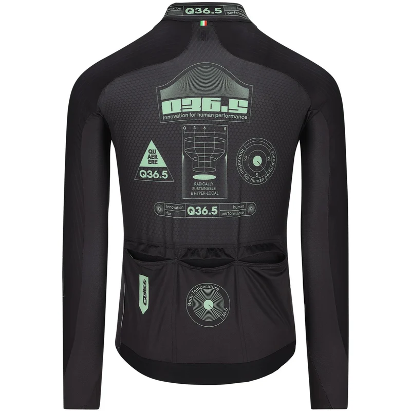 Maglia maniche lunghe Q36.5 Gregarius Hybrid Light Retrofuture - Nero