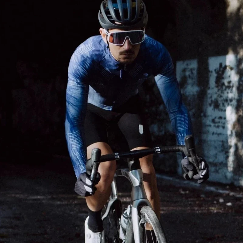 Maglia maniche lunghe Q36.5 Gregarius Hybrid Aeroflow - Blu