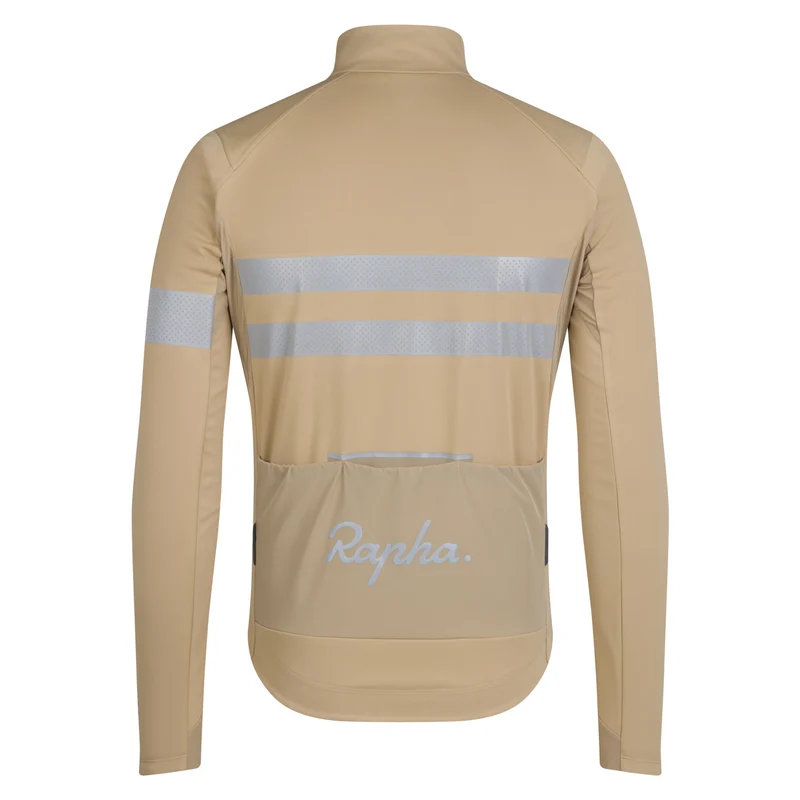 Maglia maniche lunghe Rapha Brevet Windstopper - Beige