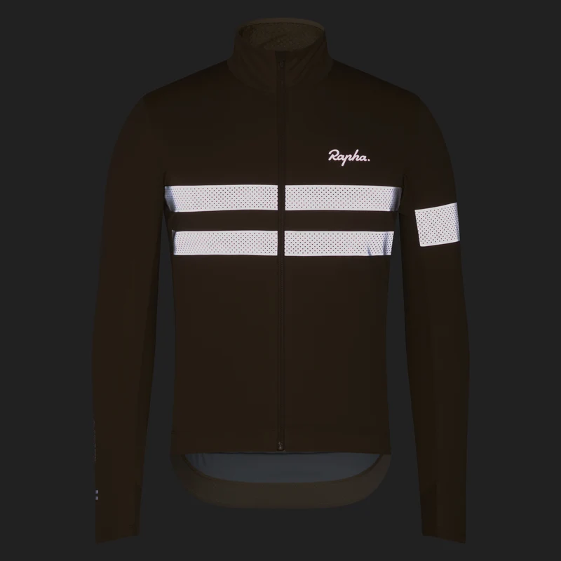 Maglia maniche lunghe Rapha Brevet Windstopper - Beige