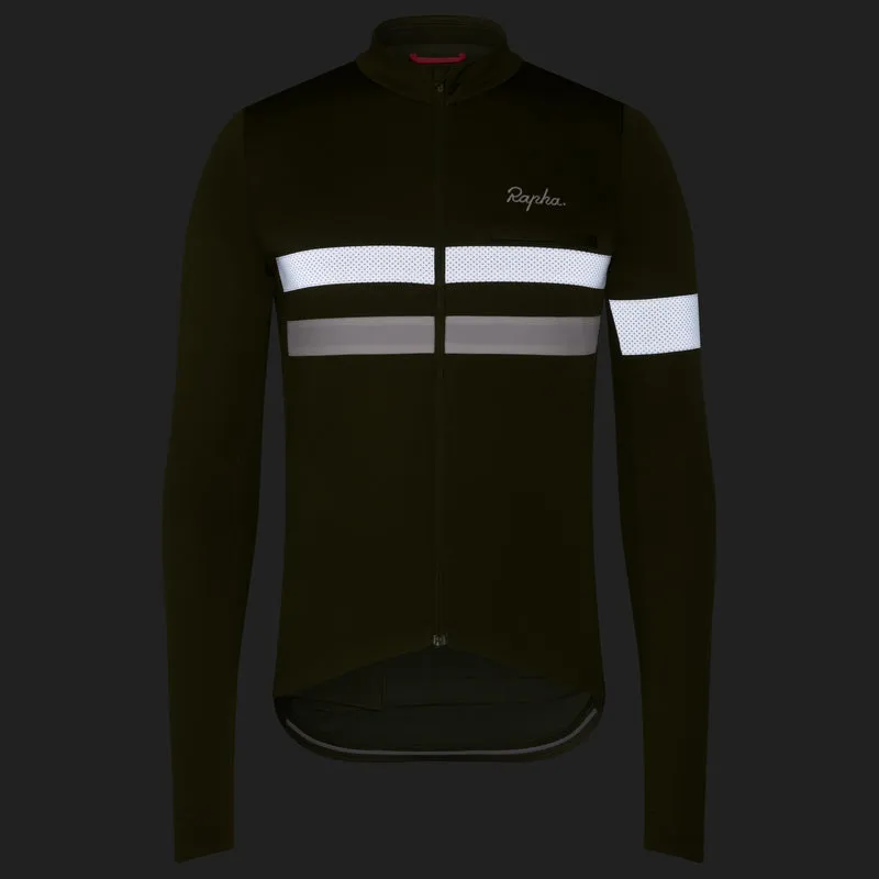 Maglia maniche lunghe Rapha Brevet - Verde