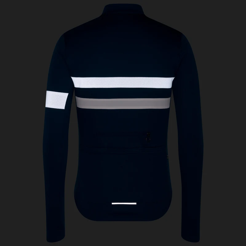 Maglia maniche lunghe Rapha Brevet - Blu bianco