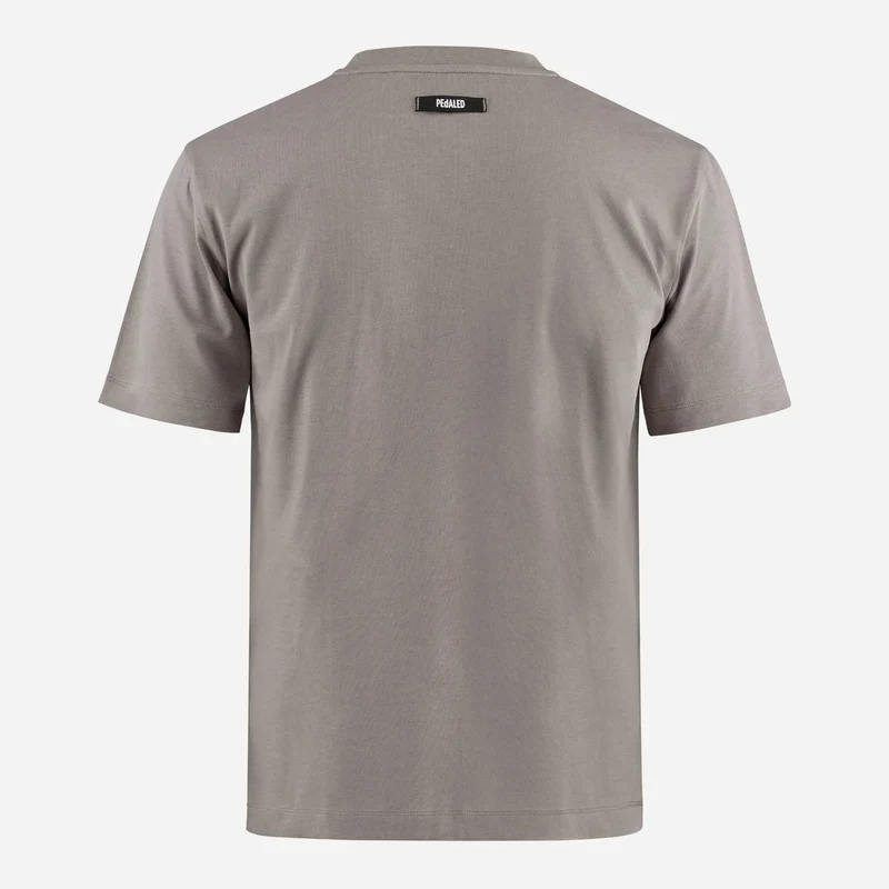 T-Shirt Pedaled Logo - Grigio