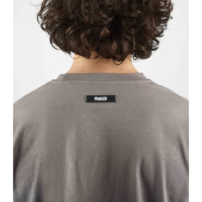 T-Shirt Pedaled Logo - Grigio