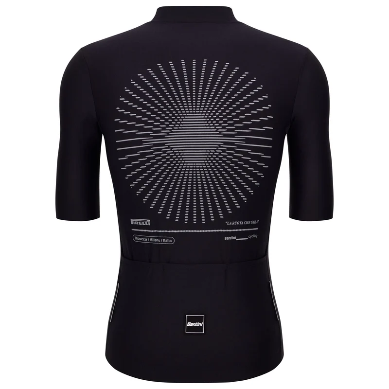 Maglia Santini x PIRELLI Ruota - Nero