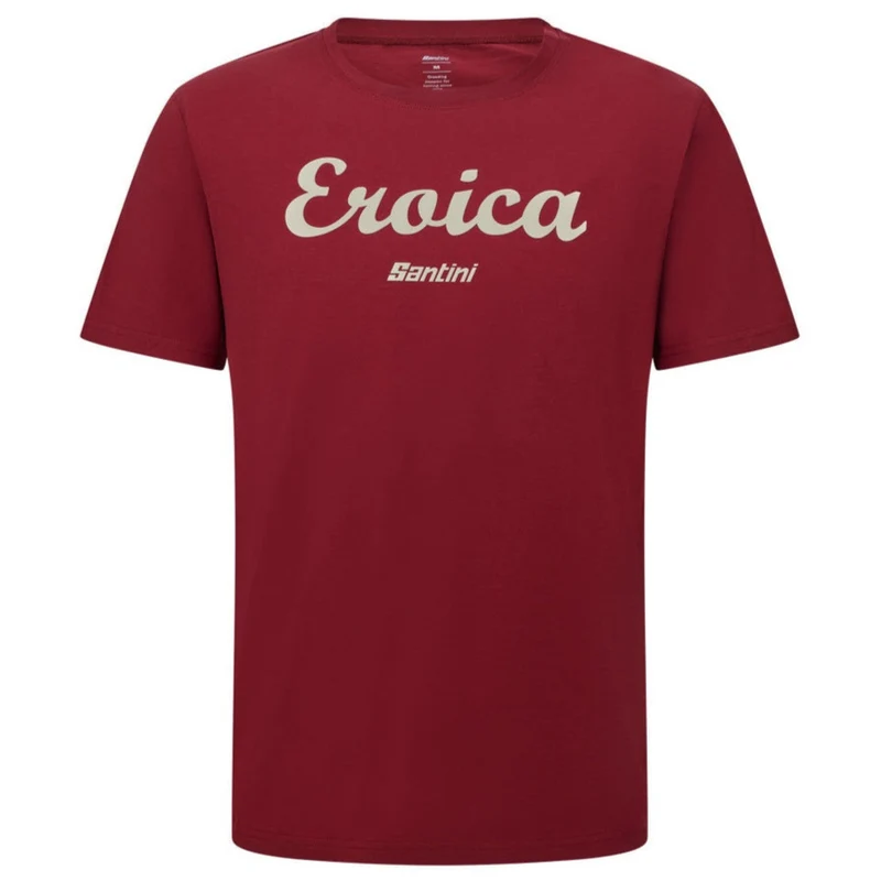 T-Shirt Santini Eroica Strada - Bordeaux