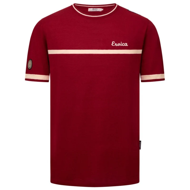 T-Shirt Santini Eroica Jacquard - Bordeaux