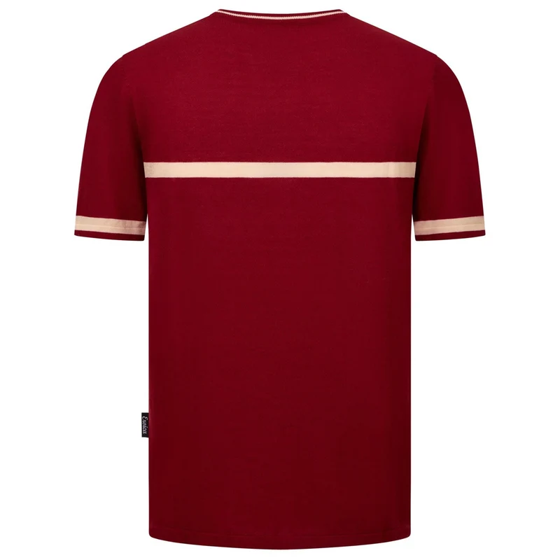 T-Shirt Santini Eroica Jacquard - Bordeaux