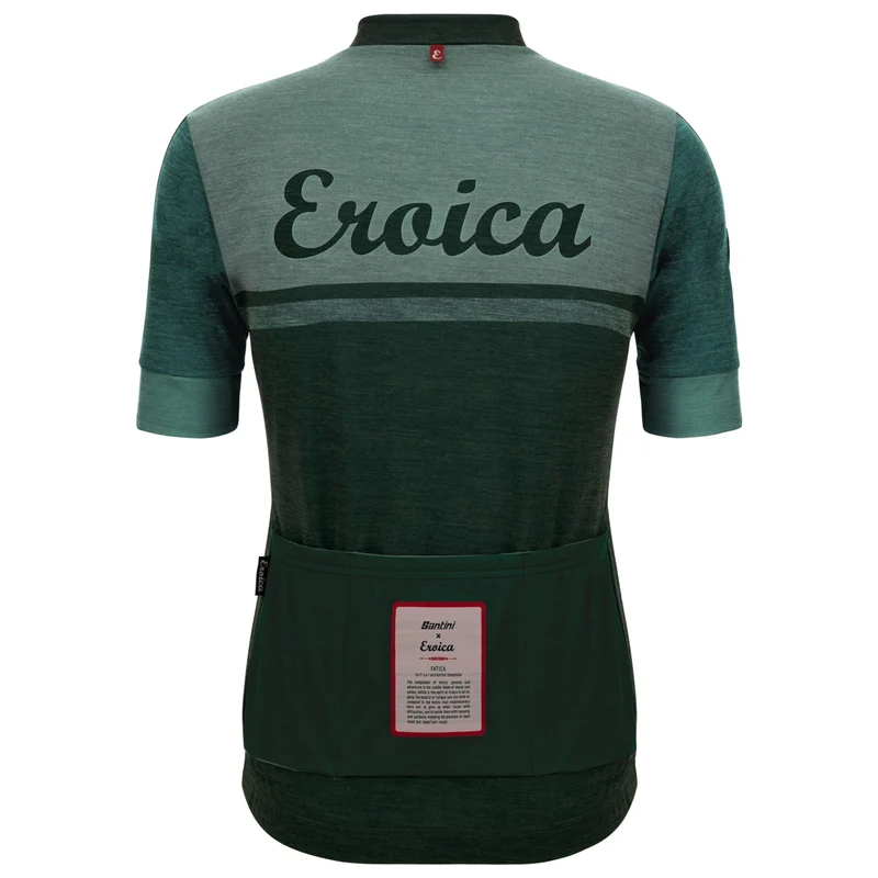Maglia in lana Santini Eroica Valle - Verde