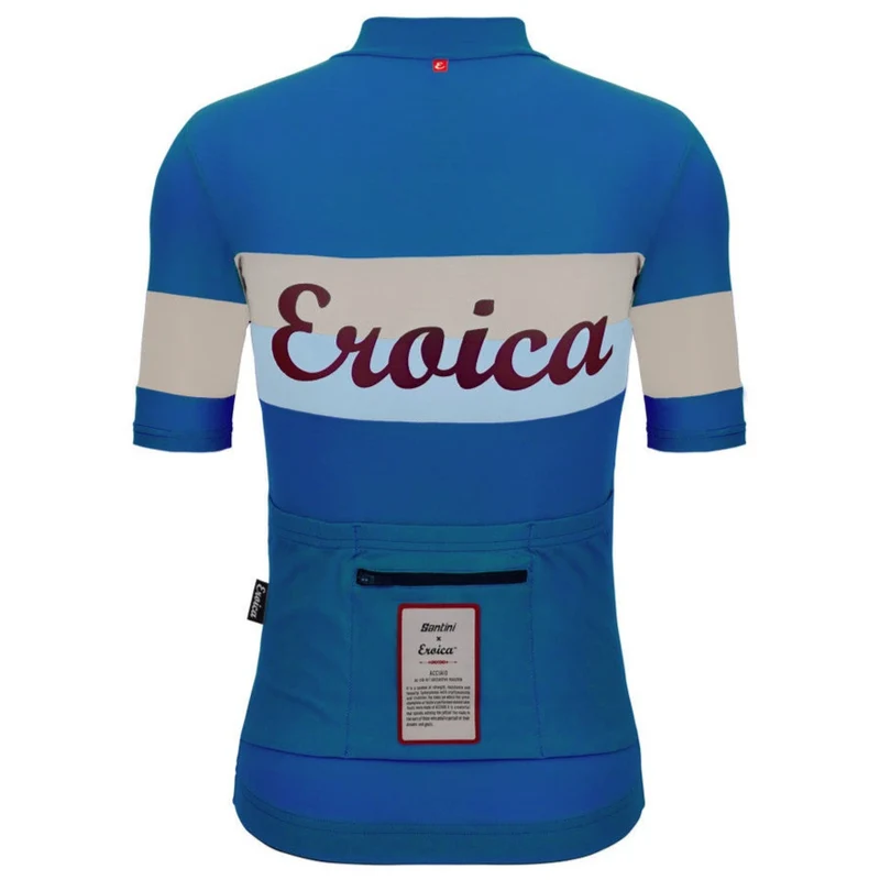Maglia Santini Eroica Quiete - Blu