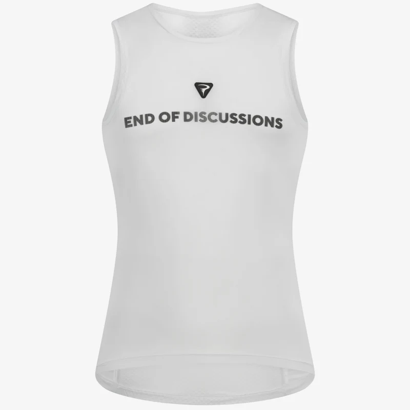 Maglia intima senza maniche Pinarello End of Discussion - Bianco