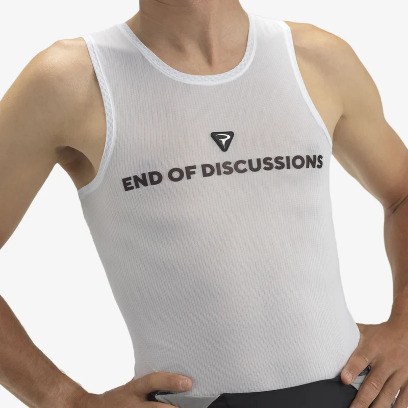 Maglia intima senza maniche Pinarello End of Discussion - Bianco