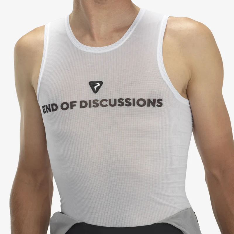 Maglia intima senza maniche Pinarello End of Discussion - Bianco