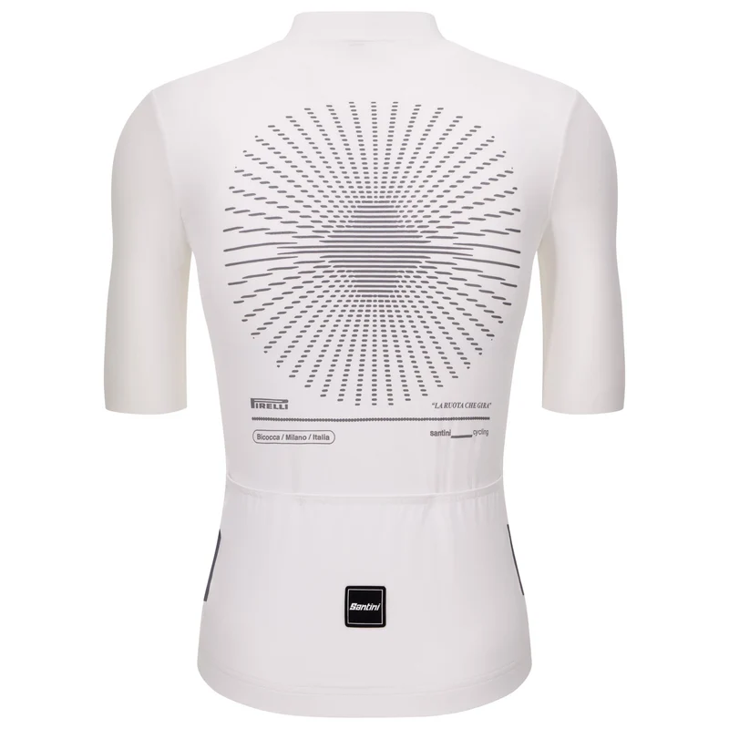 Maglia Santini x PIRELLI Ruota - Bianco