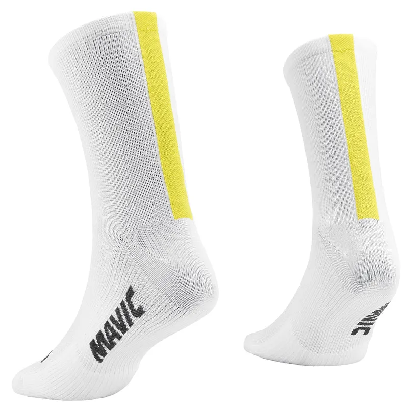 Calze Mavic Essential Mid - Bianco giallo