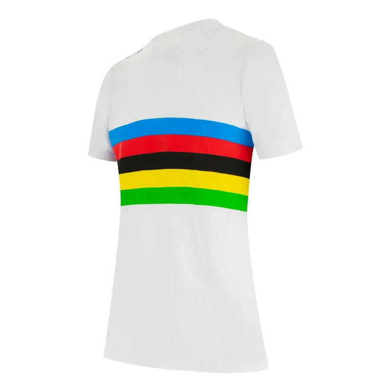 T-Shirt Santini donna UCI Campione del Mondo Iride - Bianco