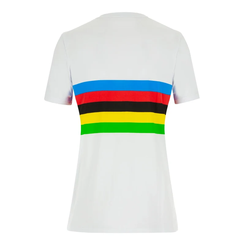 T-Shirt Santini donna UCI Campione del Mondo Iride - Bianco