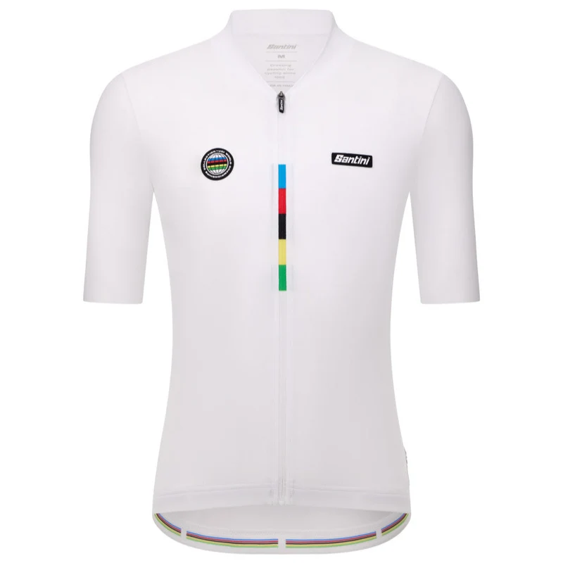 Maglia Santini UCI Campione del Mondo - Bianco