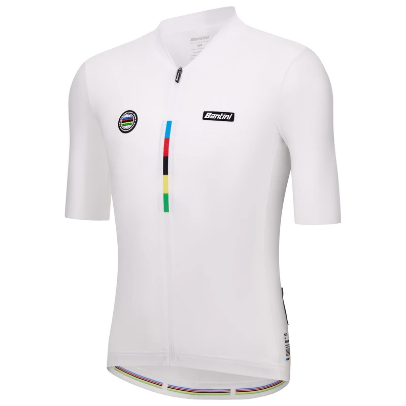 Maglia Santini UCI Campione del Mondo - Bianco