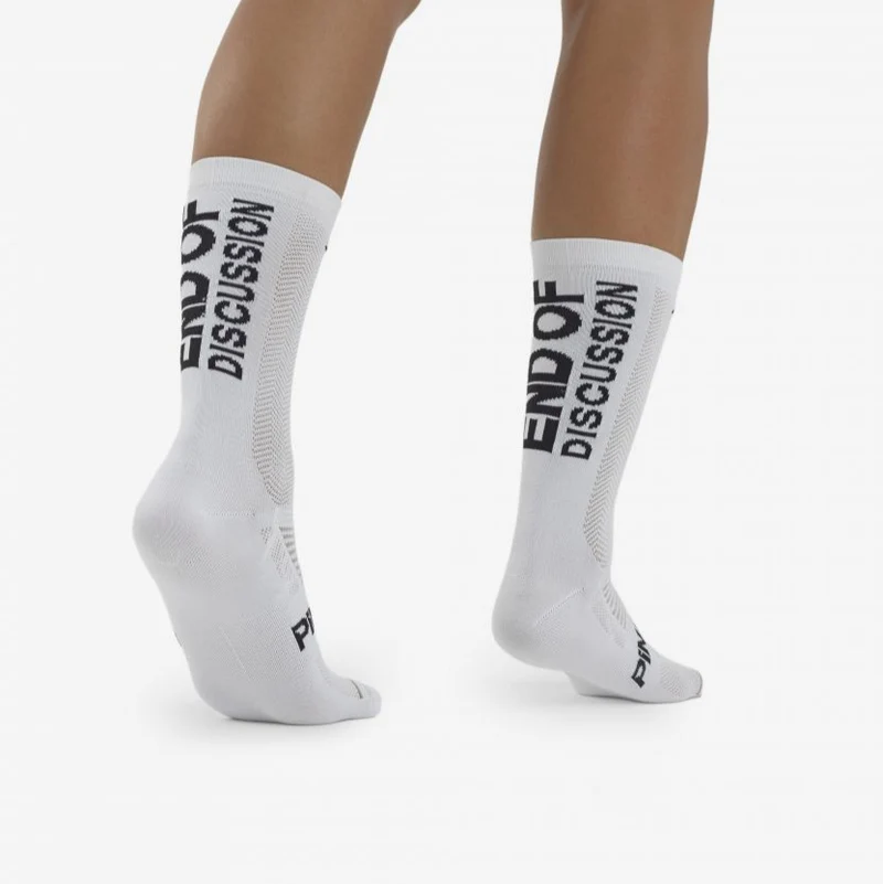 Calze Pinarello Lightweight End of Discussion - Bianco