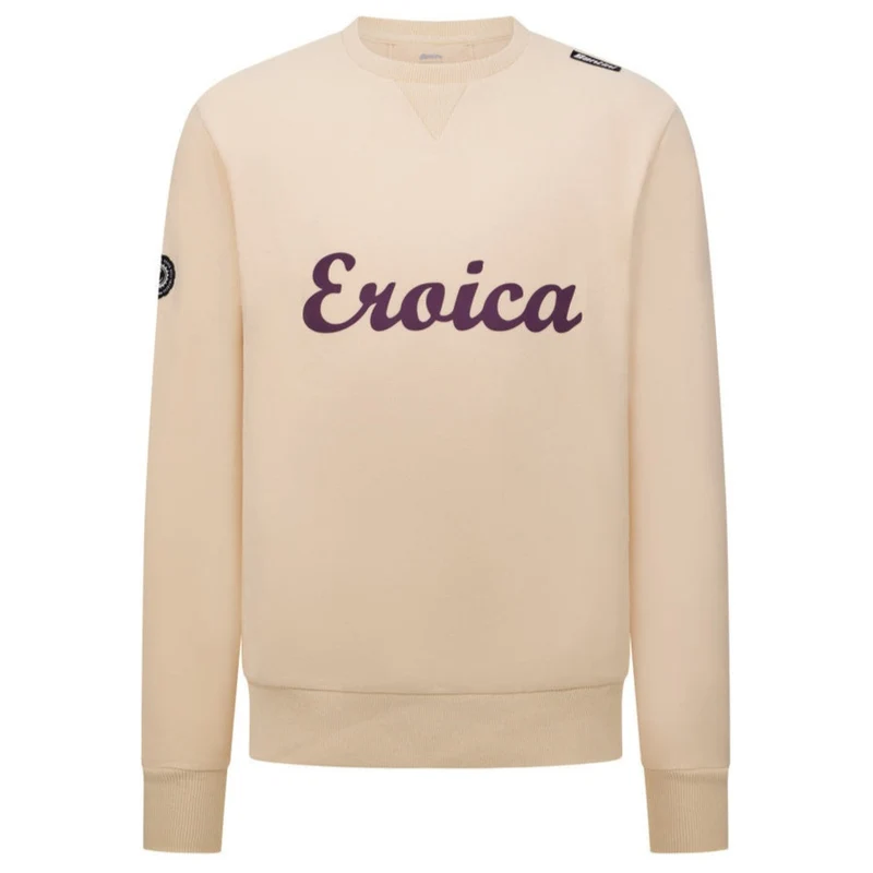 Felpa Santini Eroica Valle girocollo - Beige