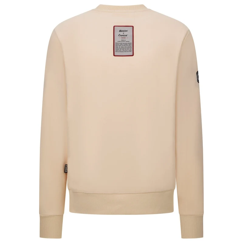 Felpa Santini Eroica Valle girocollo - Beige