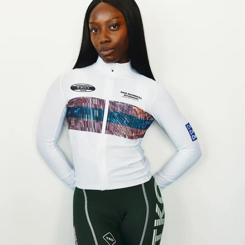 Maglia donna maniche lunghe Pas Normal Studios T.K.O. Mechanism - Bianco